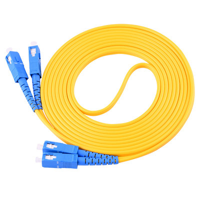 Cable de ligação SC para SC Conexão de fibra óptica Partes com conector personalizado