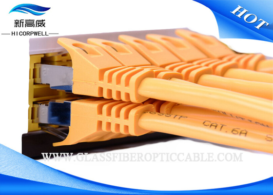 De CAT6A UTP/STP 2 Gigabit Ethernet de LAN do cabo conector de Unshield do cobre BC