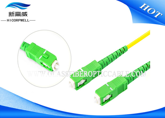 Cabo de remendo do cabo de fibra ótica de FTTH, fibra ótica do cabo de remendo da manutenção programada 1m 3m 5m do SC APC