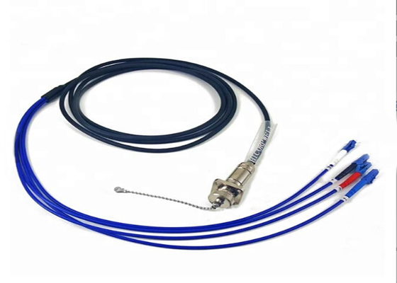 O remendo impermeável da fibra de CPRI cabografa o soquete/tomada dos núcleos de ODC 4 a blindado tático do LC TPU