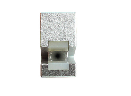 Adaptador de fibra ótica desencapado da cor da prata do quadrado do metal do SC, adaptador do cabo de fibra ótica