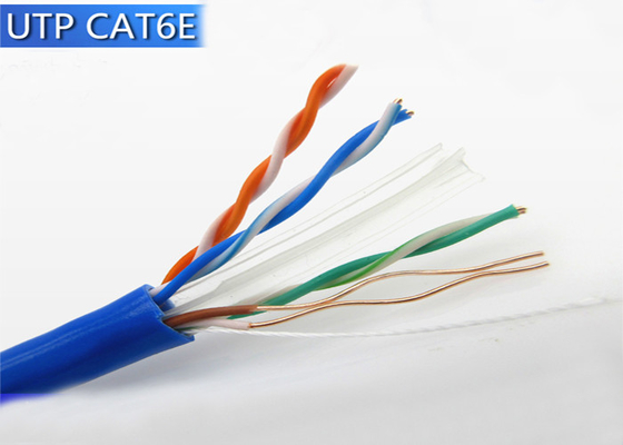 Único cabo de LAN dos ethernet para a rede fora do cobre desencapado de Cat6 4pr 23Awg 0.56mm Utp