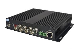4 transmissor da fibra do porto HD-SDI com Ethenet &amp; Bidi RS485