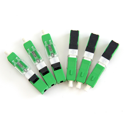 Componentes UPC da fibra ótica do único modo ESC250D azuis ou tipo rápido do APC do conector da fibra ótica verde