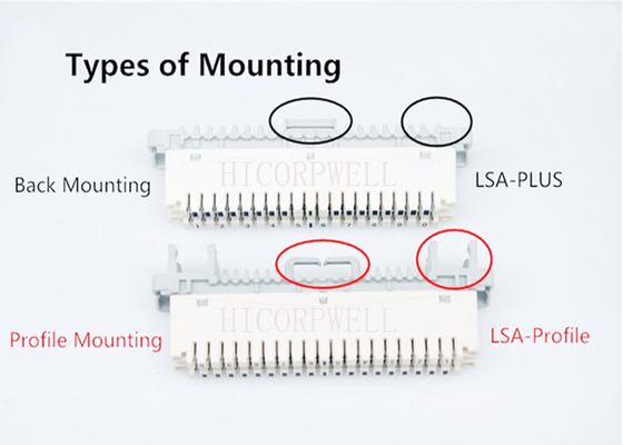 LSA do módulo da desconexão da coroa de 10 pares CAD - sinal de adição com terminais de parafuso