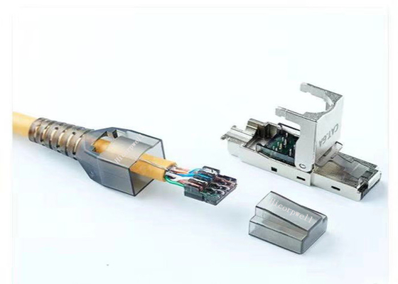tomada modular do conector do ftp RJ45 Toolless do cabo de LAN CAT7 do Internet do computador de 30M