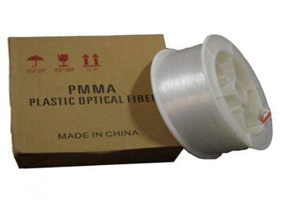 Fibra ótica clara de fibra ótica desencapada plástica de PMMA para iluminar a decoração