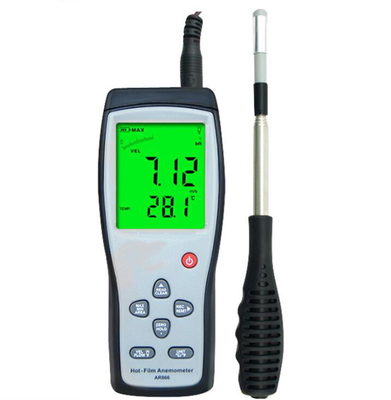 Instrumento de medição compacto do anemômetro 0.3~30m/s Anemometro da velocidade do vento