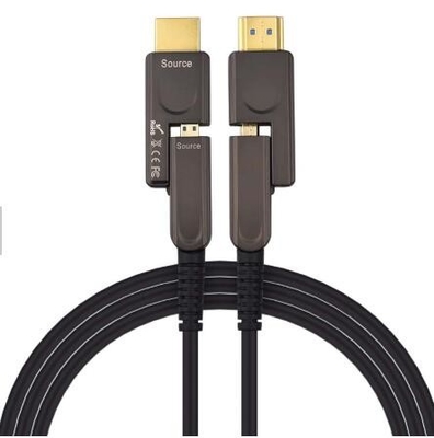 60Hz 18Gbs avaliou o cabo ótico 15m HDMI 2,0 tomada de D da fibra de cobre a de alternativa de D