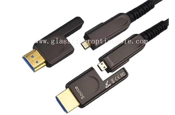 60Hz 18Gbs avaliou o cabo ótico 15m HDMI 2,0 tomada de D da fibra de cobre a de alternativa de D