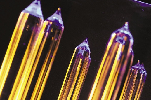 fibra ótica desencapada da fibra de vidro 250um com proteção de revestimento