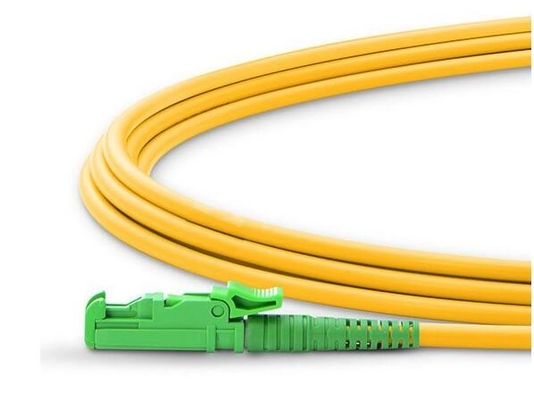 Conector multimodo Singlemode do SC E2000 APC UPC dos cabos de fibra ótica do amarelo 3.0mm