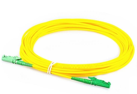 Conector multimodo Singlemode do SC E2000 APC UPC dos cabos de fibra ótica do amarelo 3.0mm