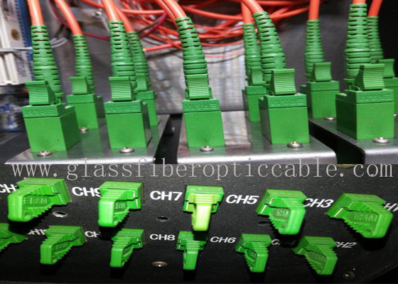 cabo de fibra ótica do remendo de 3.0mm com os conectores de E2000 APC UPC