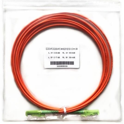 Cabo de fibra ótica da trança do cabo de fibra ótica de distribuição E2000 APC UPC