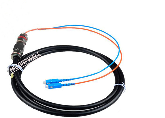 LC UPC - fuga do cabo de remendo da fibra multimodo do LC UPC, cabo ótico maioria do remendo do PVC LSZH da manutenção programada 12C