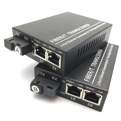 Conversor dos meios do único modo da fibra do transceptor 100/100 do RJ45 Gigabit Ethernet único