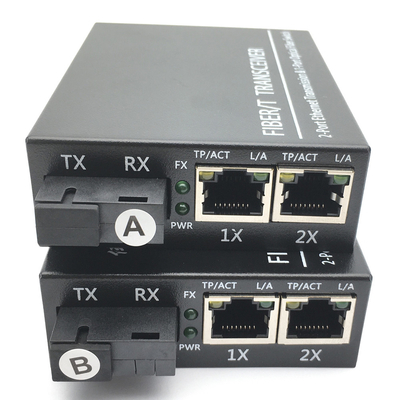 Conversor dos meios do único modo da fibra do transceptor 100/100 do RJ45 Gigabit Ethernet único
