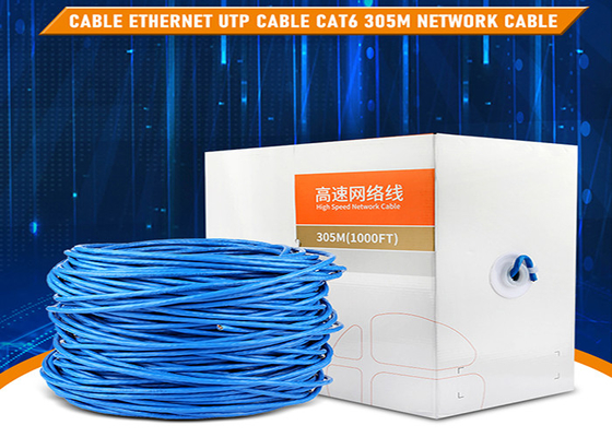 Ethernet Unshielded Lan Cable Fluke Tested da rede Cat6 de 23AWG UTP CCA 1000ft