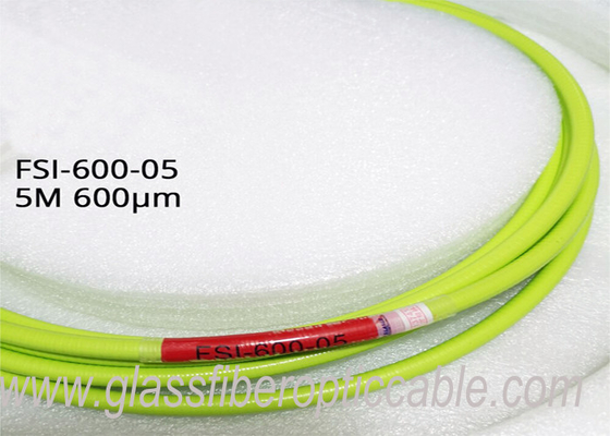 A fibra do laser 5meters FSI-600-05 FSI-400-05 da fibra da energia cabografa o comprimento de onda 600um do cabo do laser do poder superior