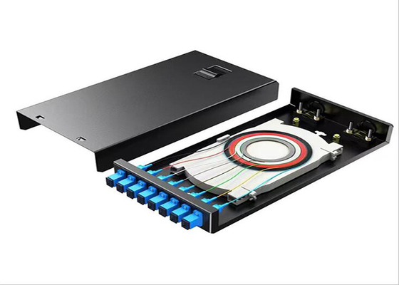 TIPO portuário caixa terminal do SC LC FC do painel de remendo de fibra de Matel 8 da fibra ótica de FTTH