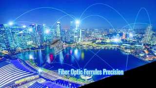 Conectores de precisão de virolas de fibra óptica