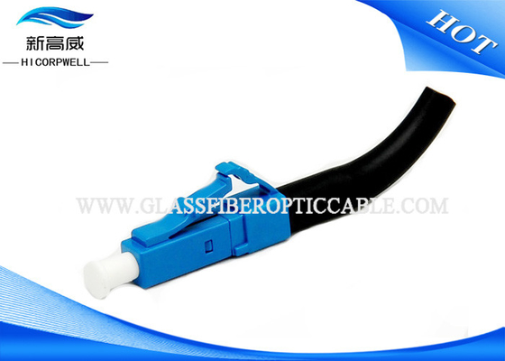 Componentes da fibra ótica do cabo do cabo de remendo conectores LSZH/PVC do LC da bota de 45 graus