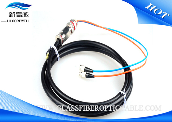 Trança ótica da fibra preta de Paintcoat FC, cabos de remendo das fibras óticas do IEC 60794
