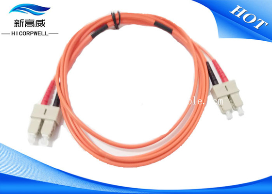 3,0 de DX LSXH do PVC 2M da fibra ótica do remendo dos cabos milímetro do SC UPC do SC UPC para o espaço aéreo