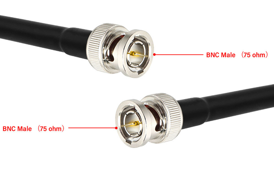 Cabo coaxial masculino video da câmera RG179 RF do cinema do cabo de extensão BMCC do cabo BNC de HD SDI Blackmagic