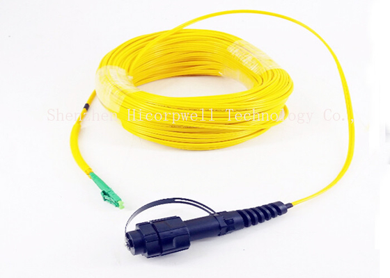 O cabo tático da armadura do LC de 2 núcleos, IP67 obstrui o cabo de remendo da fibra ótica OS1