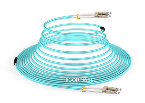 FTTH LC - cabo de remendo 1m do cabo ótico da fibra de vidro do LC OM3 150 M DX 3m 5m