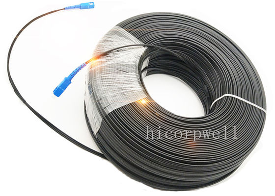 Tipo de fibra: Cabo de fibra óptica monomodo de vidro com revestimento LSZH e raio de curvatura estática de 10*diâmetro do cabo