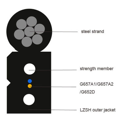 Experiência de desempenho de rede inigualável com cabo de fibra óptica de vidro de modo único/multi-modo até 288 fibras