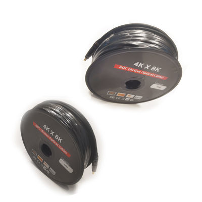 OEM HDMI 2.1 Cable 8K 60Hz 120Hz 48gbps Fibra Óptica Cable PS5 TV Box Projector HD Audio Video Cable 8K 1.5M 3M 5M cabo de fibra óptica hdmi