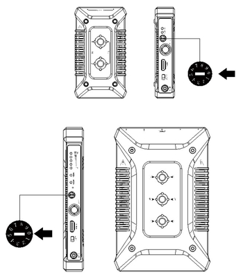 Cor preta tecnologia da maioria de transmissão video sem fio avançada de HDMI/SDI