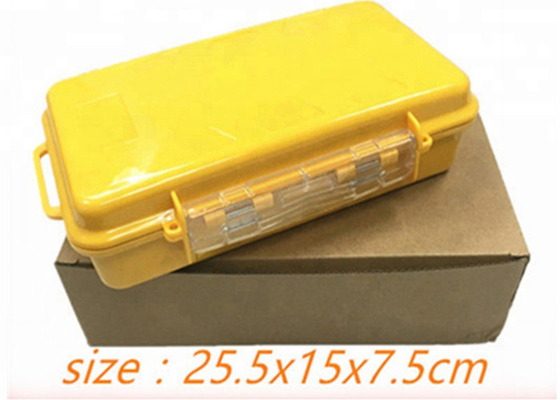 Caixa amarela do lançamento da fibra ótica da manutenção programada 1km da fibra G.652D do manequim da caixa do anel da caixa do lançamento de Otdr