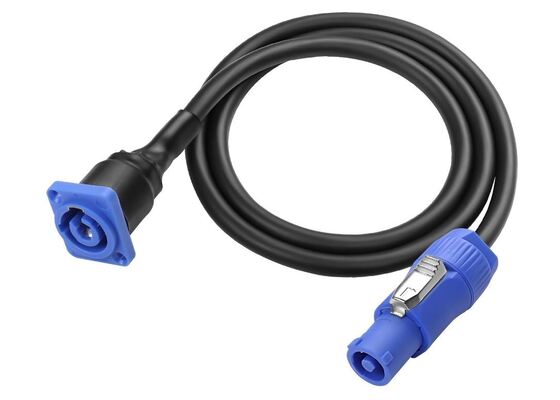 Cabo conector de alimentação 3p, combo macho/fêmea powercon, chassi de iluminação de palco, amarelo 3p powercon ce aprovado ip65 quente em euro