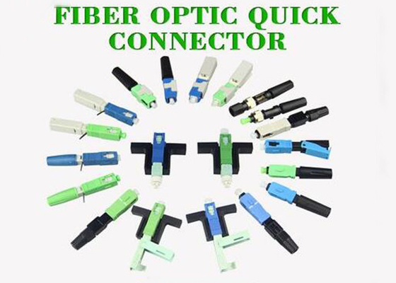 Conector rápido da fibra ótica azul ou verde dos componentes da fibra ótica de ESC250D