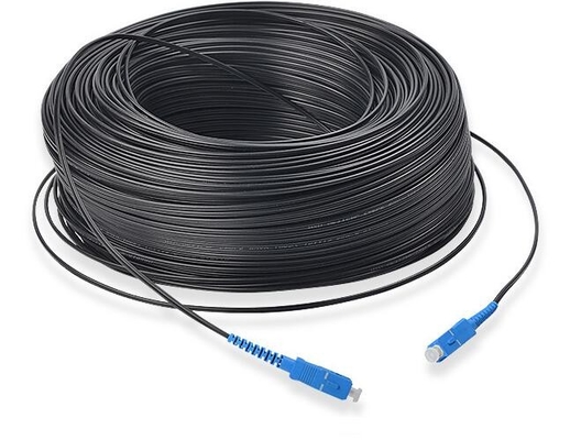 conectores do SC APC do cabo pendente da fibra ótica dos 10m 30m 50m G652D em ambas as extremidades