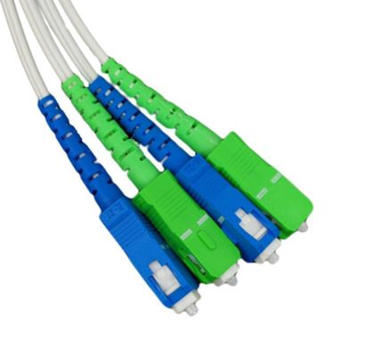 Cabo pendente da fibra ótica do SC APC 10m 30m 50m 100m FTTH do SC UPC