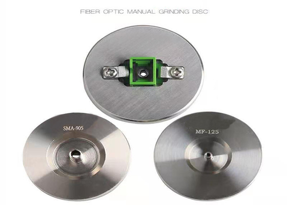 Disco de moedura de lixamento de lustro FC/SC/ST/LC do disco da fibra ótica de aço inoxidável manual