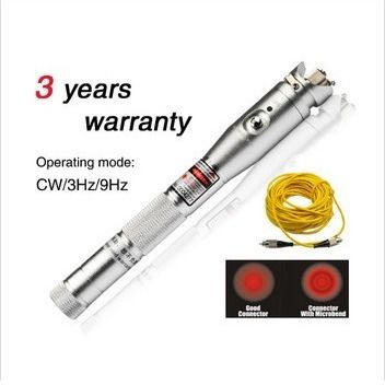 Os testes da fibra de 5MW 10MW 20MW utilizam ferramentas a bainha de couro do preto visual do detector 30MW da falha