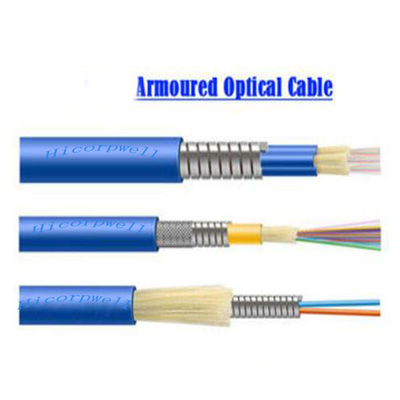 Waterproof o cabo de fibra ótica do único modo de 4 núcleos, cabo de remendo 3m frente e verso exterior da fibra