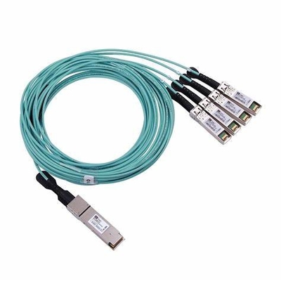 cabo ótico ativo QSFP+ de 40G AOC 10m HDMI a IEC 60794 da fuga de 4x10G SFP+