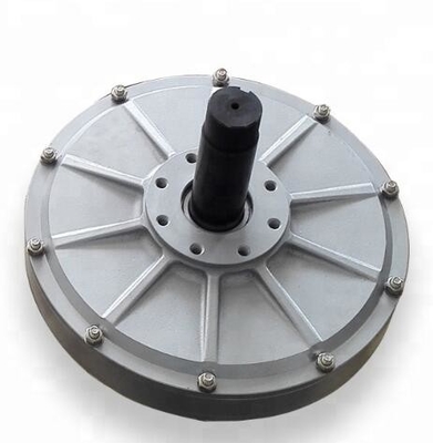 0.3kW Gerador de ímã permanente de fluxo axial de baixo binário com rotor interno (rotação do eixo, fios fixos da casca do motor do gerador de ímã permanente)
